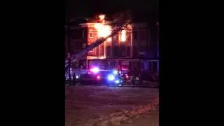 Fire rips through home in Trenton