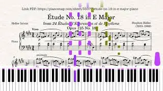 &Eacute;tude No. 18 In E Major | Piano Tutorial [PDF + MIDI]