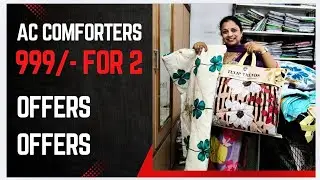 AC comforters offer  price 999/- for 2 || superb colours available 