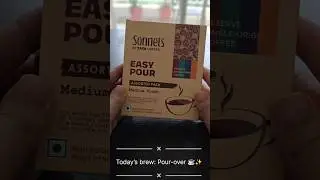 Today&rsquo;s brew: Pour-over from Sonnets by Tata Coffee 🌿✨#PourOverCoffee #BrewEssence