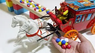 Marble Run Race ☆ Non-Stop Vehicle Action on HABA Slope