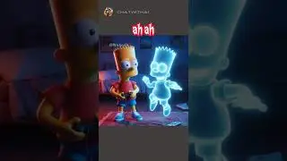 Bart and Ghost Bart #ai #chatwithai #shorts @mrtalalaa