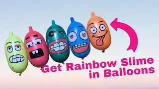 Pop the Balloon! Surprise Colorful Slime Inside! 🎈✨ V4 | by Asian Balloon