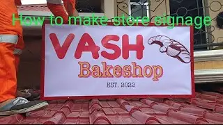 How to make store signage?