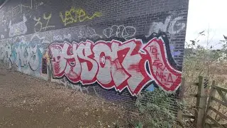 Graffiti Blackburn Meadows Canal Sheffield UK