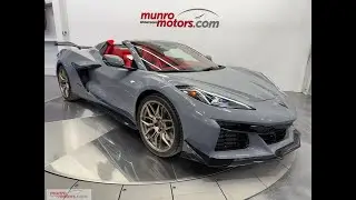 2025 Corvette Z06 3LZ Convertible CarbonAero BronzeWheels SeaWolfGrey / Dipped Adrenaline Red 10kms!