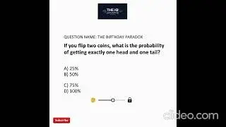 90% Get This Coin Flip Question WRONG 🧠 #CoinFlip #BrainTeaser #Riddles #Logic #MathPuzzle