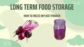 How to Make Beet Powder - with a Freeze Dryer