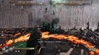 God of War Ragnar&ouml;k B&Ouml;DVAR THE FIERACE & STAROLFR THE TROUBLESOME (no hit/no dmg)