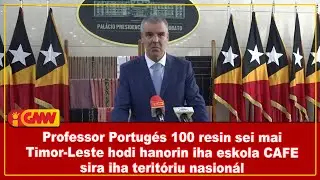 Professor Portugés 100 resin sei mai TL hodi hanorin iha eskola CAFE sira iha teritóriu nasionál