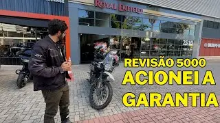 REVIS&Atilde;O DE 5000 HIMALAYAN 450. TIVE QUE ACIONAR A GARANTIA