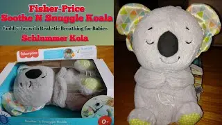 Fisher-Price Soothe n Snuggle Koala Cuddly Toy with Realistic Breathing for Babies Schlummer Kola
