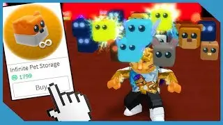 Buying The Infinite Pet Gamepass In Roblox Jetpack Simulator (New Pet Simulator)