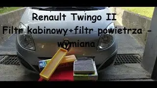 Renault Twingo II - Filtr Powietrza / Filtr Kabinowy Wymiana ( 1.2 16V 75 KM D4F 764 )