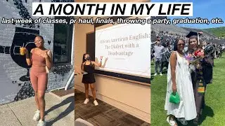 VLOG DUMP - A MONTH IN MY LIFE: last week of classes, all nighter/finals, party, graduation, etc.