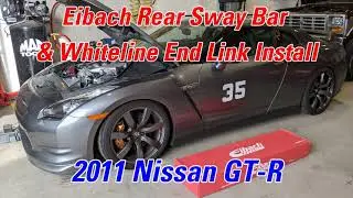R35 GT-R - Rear Eibach Sway Bar & Whiteline End Link Install