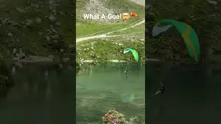What A Goal 🤯🪂🤙 #paragliding #adventure #travel #explore #acrobatics #ytshorts #shorts #short #yt