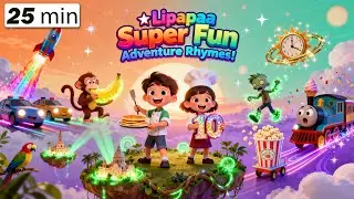🎉 Super Fun Adventure Rhymes! | Counting, Cooking, Bananas, Rockets, Ice Cream & Kids Dance Party 🎶✨