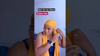 How to tie a turban head wrap#shortsfeed #headwraptutorial #youtubeshorts @CalistaStarBeauty