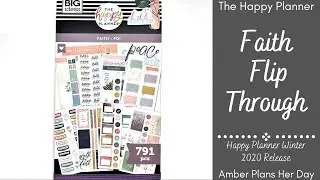 Faith Sticker Book Flip Through | The Happy Planner Winter 2020 Release