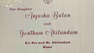 ANJUSHA BALAN + GOUTHAM AKILANDAM WEDDLING LIVE &copy;Malabar Wedding Live |