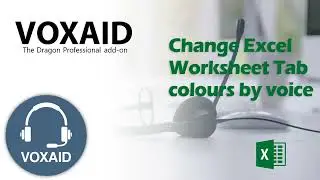 VoxAid | Changing the colour of Microsoft Excel Worksheet Tabs using VoxAid voice commands.