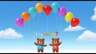 Two Little Bears Count Balloons | Best Nursery Rhymes and Kids Songs Collection