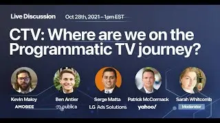 CTV: Where are we on the programmatic TV journey? A live discussion presented by Publica