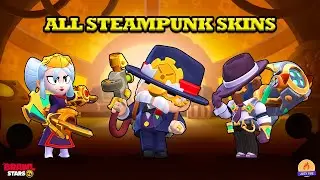 Brawl Stars | Все скины в стиле стимпанк разблокированы | Стимпанк Гейл, Механический Казе и другие