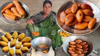 রসালো নরম তুলতুলে গাজরের রস পুলি পিঠে😋এত স্বাদ-একটা দুটো খেলে মন ভরবে না। Pitha Recipe