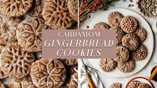 Cardamom Gingerbread Cookies with Orange Glaze