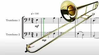 Greensleeves: Original Trombone Duet Arrangement 🎶 - Sheet Music Available! 🎵🎼