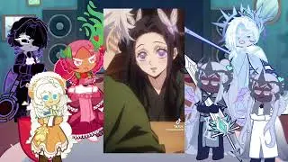 Cookie run kingdom react to kanae | Giyuu | Demon slayer | Gacha life 2