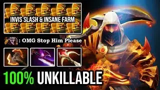 INVISIBLE OMNI JUGGERNAUT 100% Unkillable with Silver Edge + Battlefury Insanely Farming Speed DotA