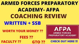 AFPA COACHING REVIEW (ARMED FORCES PREPARATORY ACADEMY)  FULL DETAILS!! #cdsacademy