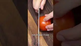 Как резать помидор!