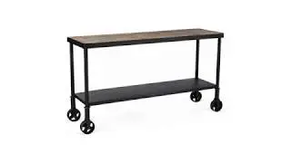 Industrial Metal Console Table Enchance The Look Of Your Hallway