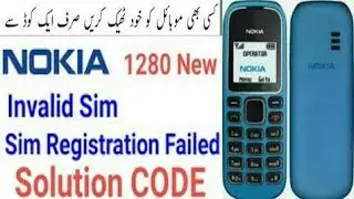 Nokia All Chaina 100 103 108 1280 IMEI Change Code Invild Sim Problem 100% Solve...