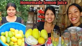 Local style se banaya lemon juice || collection lemon and selling