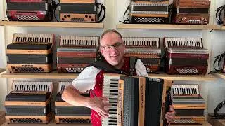 Akkordeon Silberbach 4/96M - Modell Black & Wood Olive, Harmonika-Haus, Markus Brand