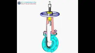 Knife Gate Valves Animation 3D