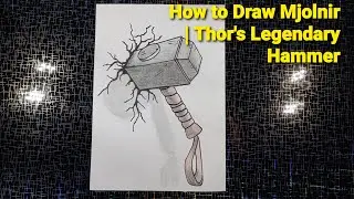 How to Draw Mjolnir | Thor's Legendary Hammer