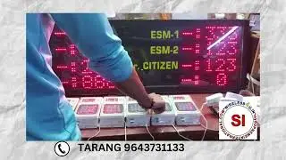 CENTRALISED/ COMMON DISPLAY FOR WIRELESS MULTI COUNTER TOKEN / QUEUE MANAGEMENT SYSTEM
