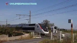 French inOui - TGV level crossing - High Speed Train France