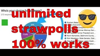 unlimited votes on strawpoll, hack strawpoll, 100% works try it now...