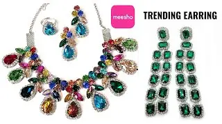 UNBOXING || TRENDYLONG RUBY EARRING || GLASS JWERLYR  || AD STONE  STUD || PENDANT SET || Soni Style