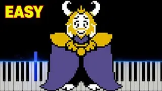 UNDERTALE - ASGORE | EASY Piano Tutorial + Sheet Link 🎵