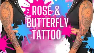 Rose tattoo #tattoo #timelapse #tattootimelapse #tattooartist #howtotattoo
