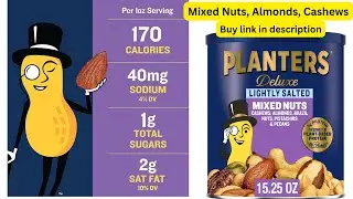 PLANTERS Deluxe Lightly Salted Mixed Nuts, Almonds, Cashews, Brazil Nuts, Pistachios and Pecans