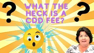 What are CDD fees?